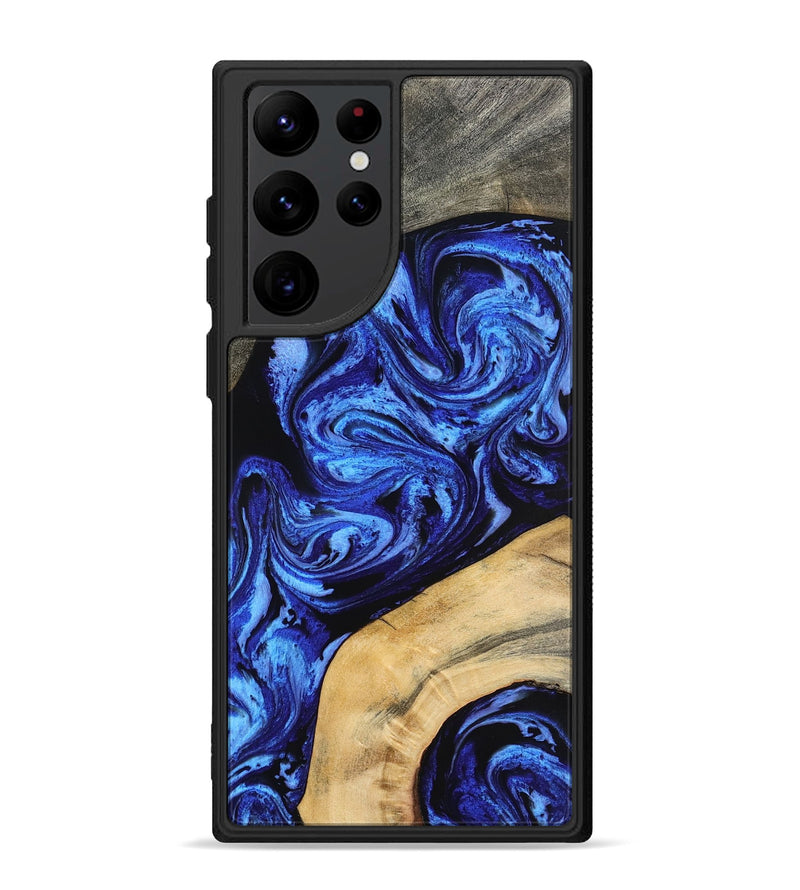 Galaxy S22 Ultra Wood Phone Case - Mariana (Blue, 798123)