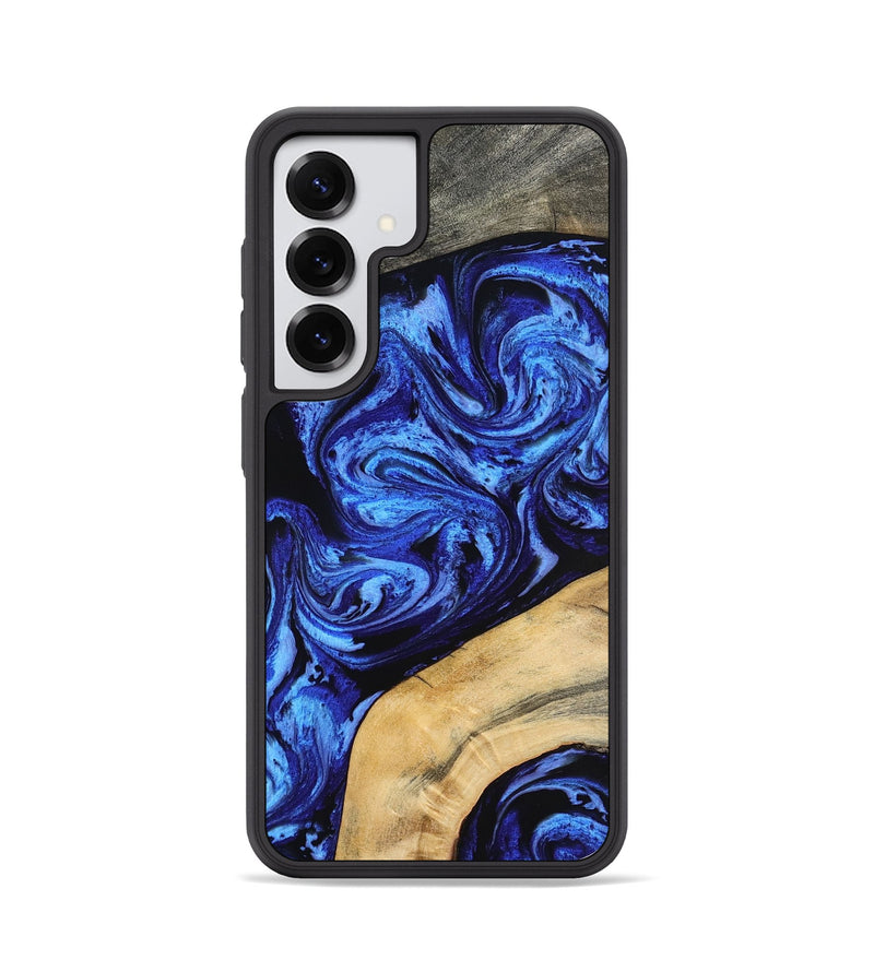 Galaxy S25 Wood Phone Case - Mariana (Blue, 798123)