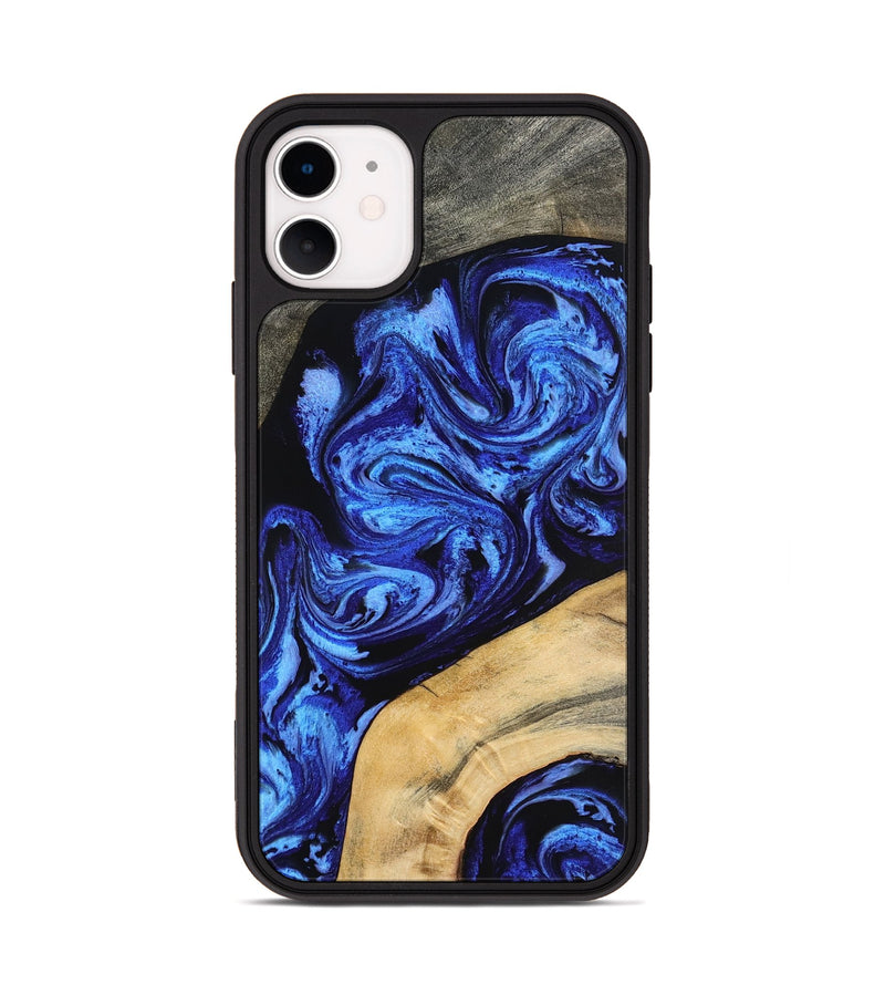iPhone 11 Wood Phone Case - Mariana (Blue, 798123)