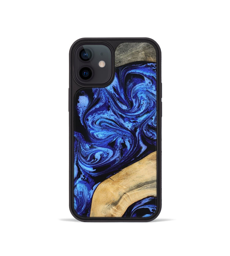 iPhone 12 mini Wood Phone Case - Mariana (Blue, 798123)