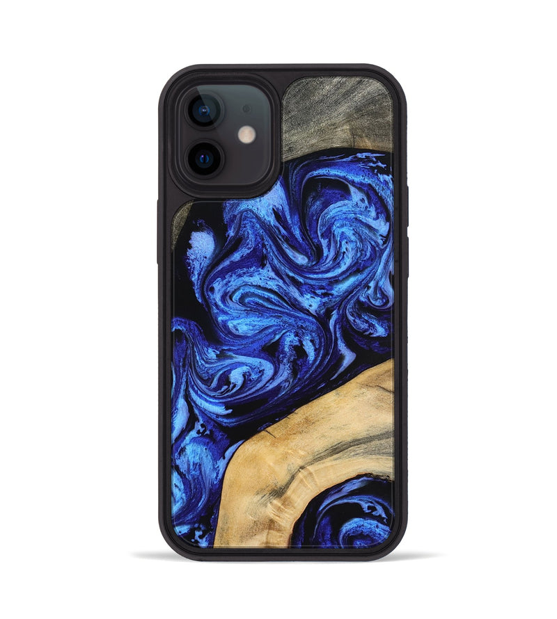 iPhone 12 Wood Phone Case - Mariana (Blue, 798123)