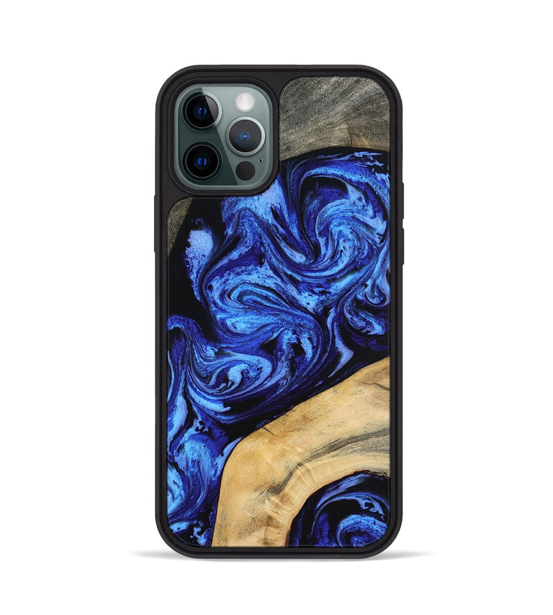 iPhone 12 Pro Wood Phone Case - Mariana (Blue, 798123)