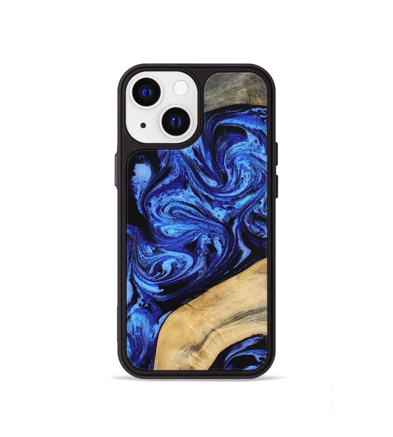 iPhone 13 mini Wood Phone Case - Mariana (Blue, 798123)