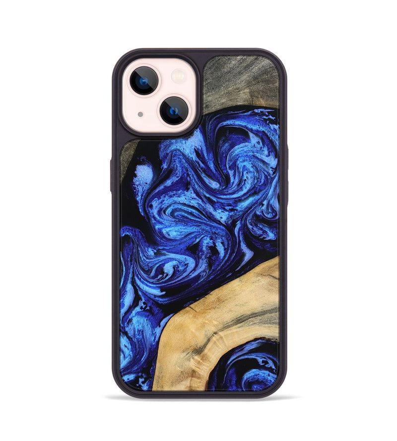 iPhone 14 Wood Phone Case - Mariana (Blue, 798123)