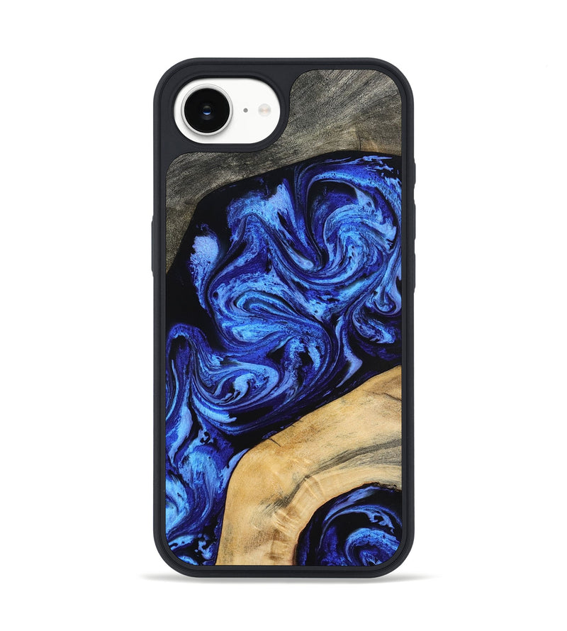 iPhone 16e Wood Phone Case - Mariana (Blue, 798123)