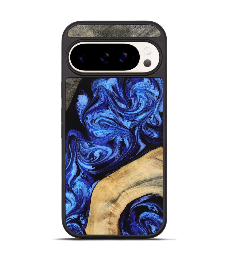 Pixel 9 Wood Phone Case - Mariana (Blue, 798123)