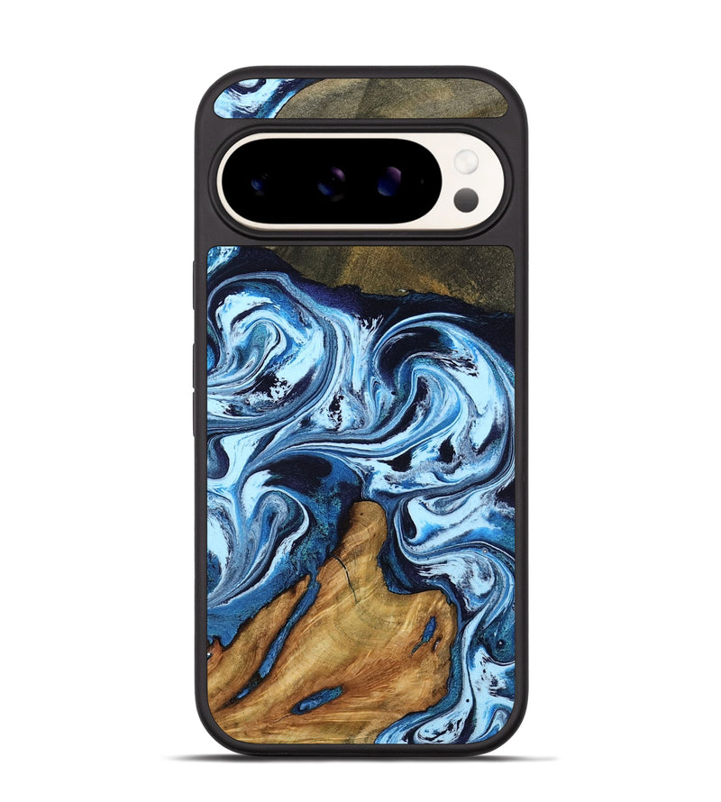 Pixel 9 Pro Wood Phone Case - Lyn (Blue, 798124)