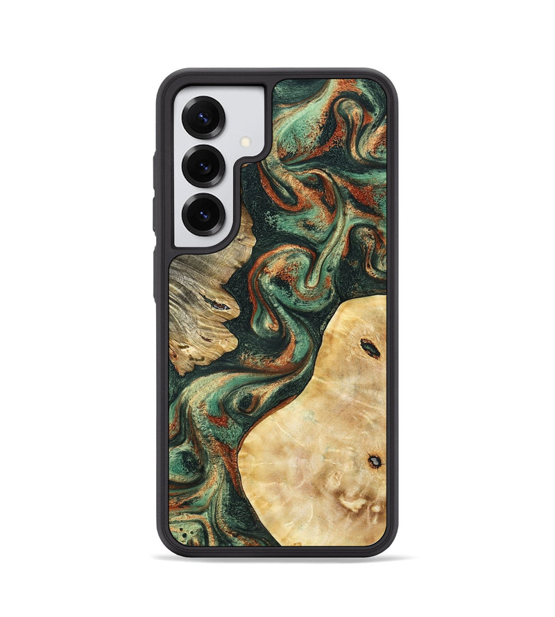 Galaxy S25 Wood Phone Case - Kannon (Green, 798126)