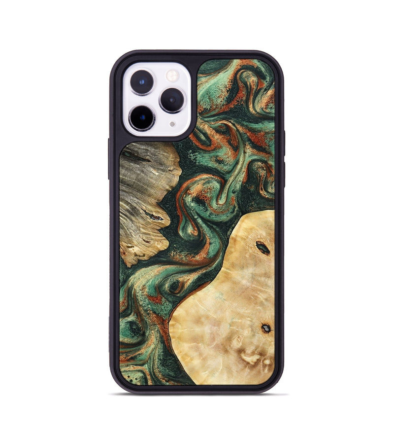 iPhone 11 Pro Wood Phone Case - Kannon (Green, 798126)