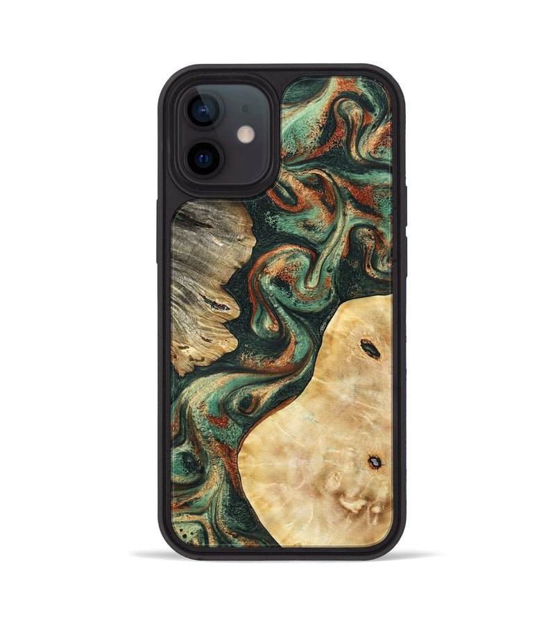 iPhone 12 Wood Phone Case - Kannon (Green, 798126)