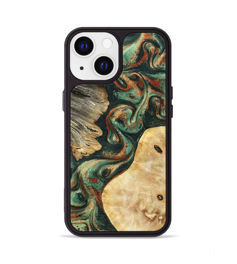 iPhone 13 Wood Phone Case - Kannon (Green, 798126)