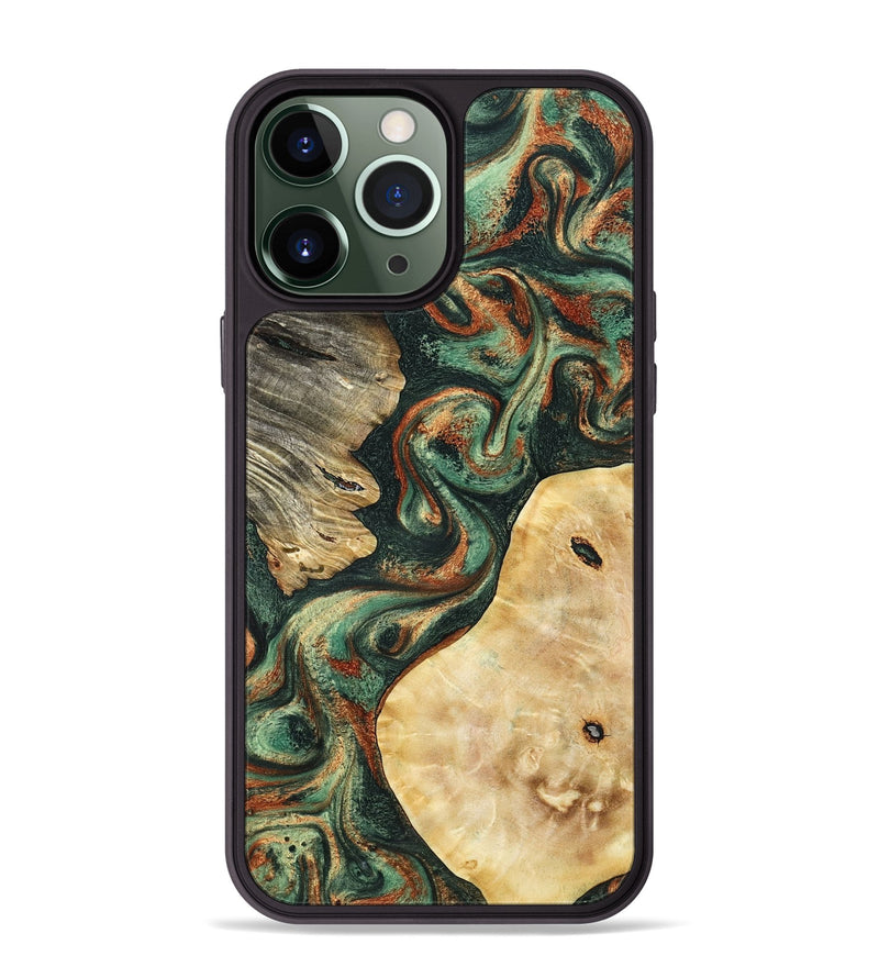 iPhone 13 Pro Max Wood Phone Case - Kannon (Green, 798126)