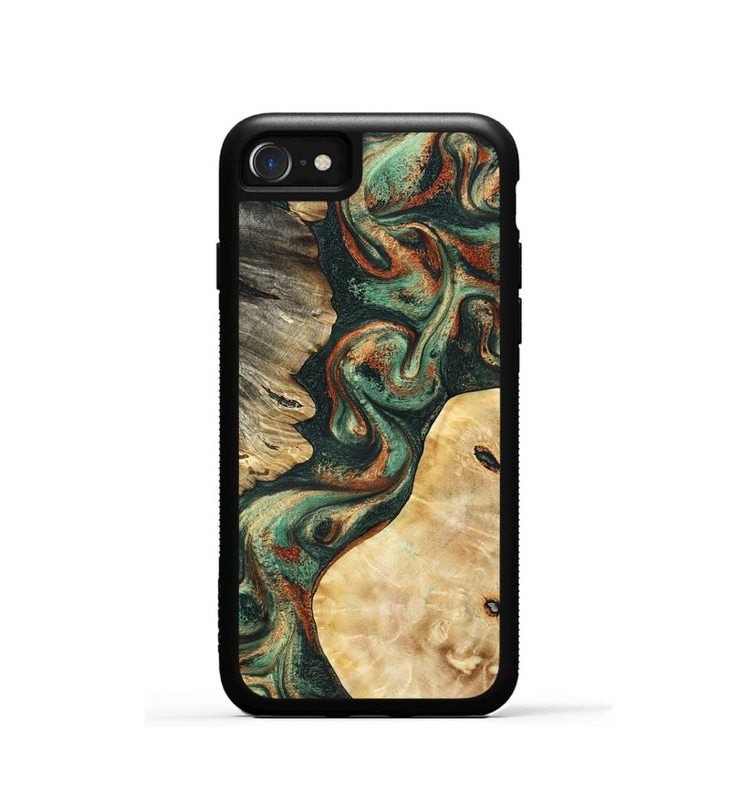 iPhone SE Wood Phone Case - Kannon (Green, 798126)