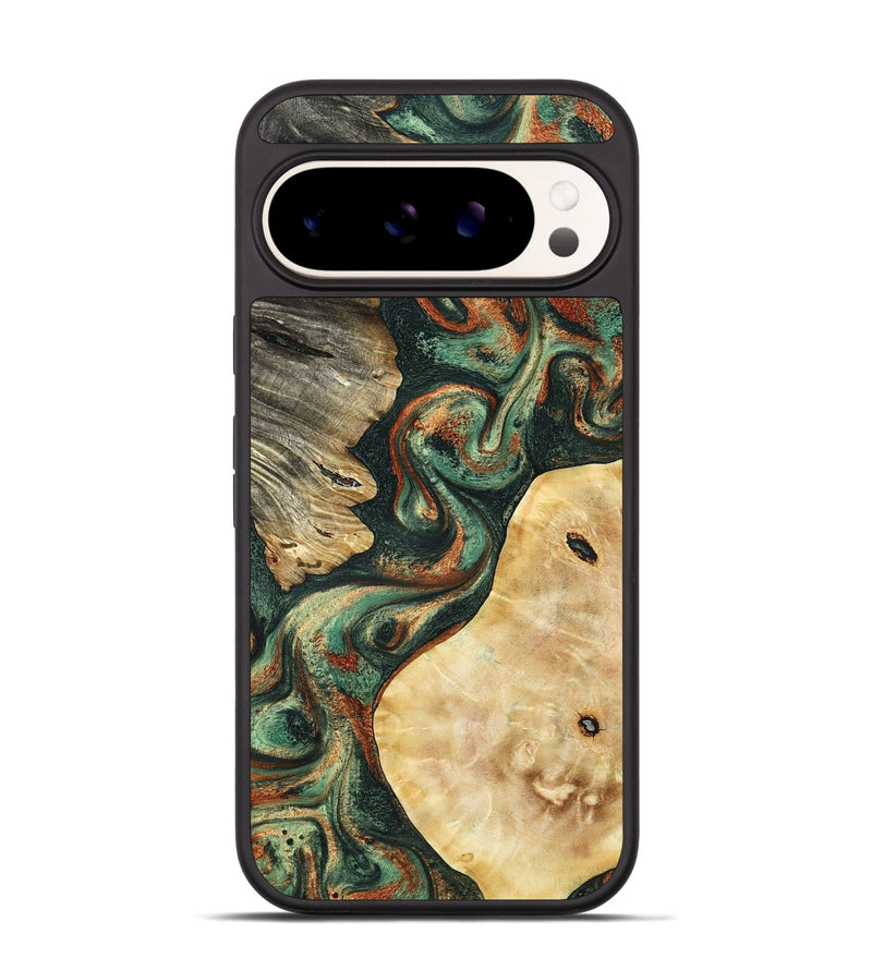 Pixel 9 Pro Wood Phone Case - Kannon (Green, 798126)