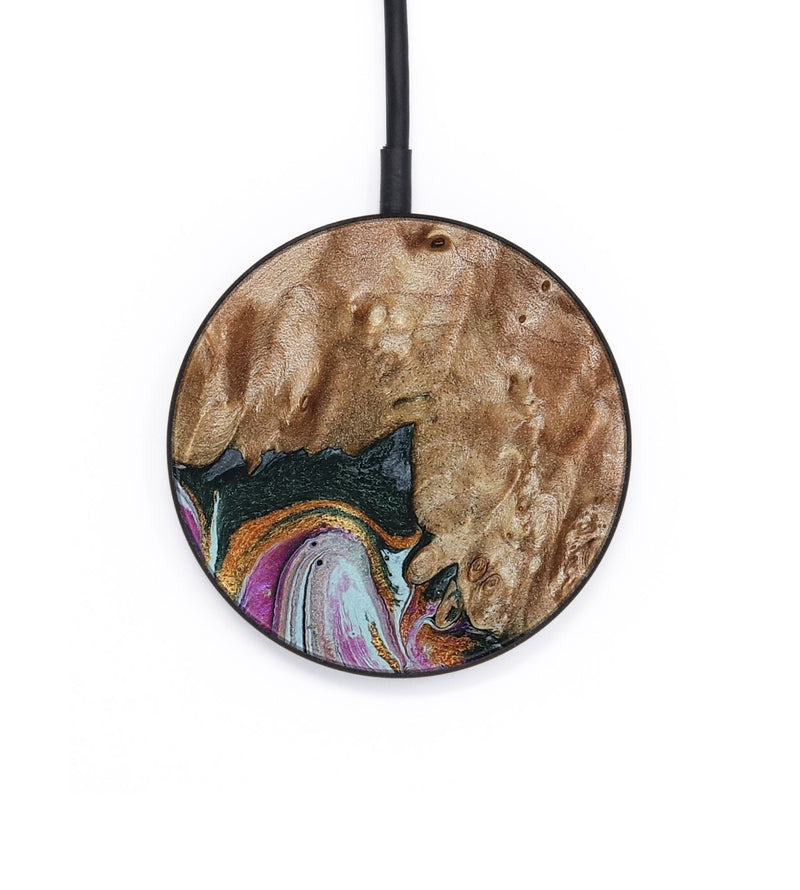 Circle Wood Wireless Charger - Lois (Green, 798127)
