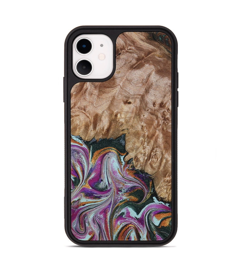 iPhone 11 Wood Phone Case - Lois (Green, 798127)