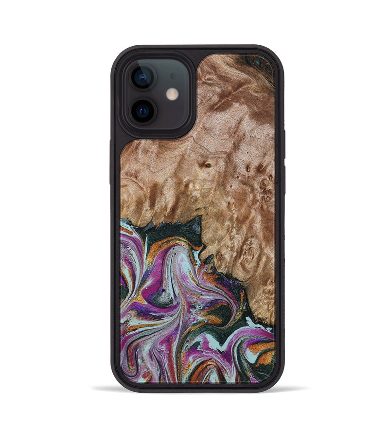 iPhone 12 Wood Phone Case - Lois (Green, 798127)