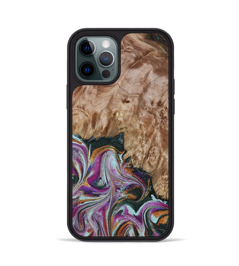 iPhone 12 Pro Wood Phone Case - Lois (Green, 798127)