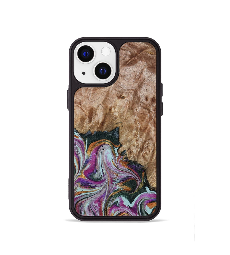 iPhone 13 mini Wood Phone Case - Lois (Green, 798127)