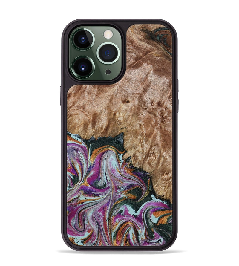 iPhone 13 Pro Max Wood Phone Case - Lois (Green, 798127)