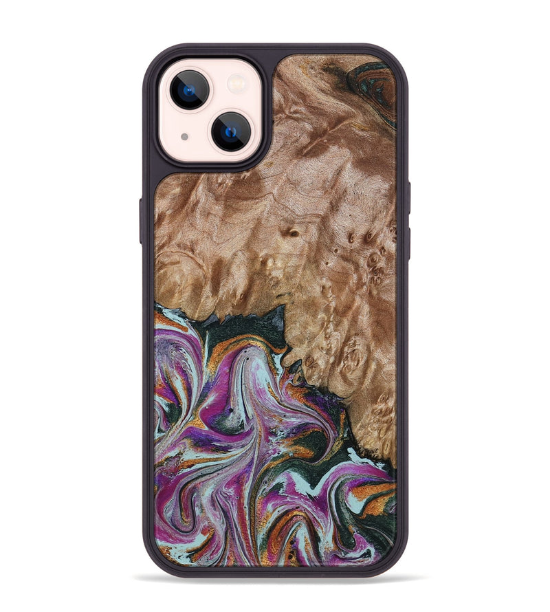 iPhone 14 Plus Wood Phone Case - Lois (Green, 798127)