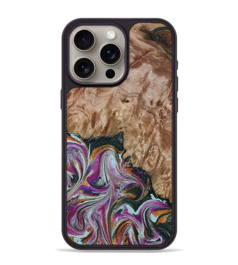 iPhone 15 Pro Max Wood Phone Case - Lois (Green, 798127)