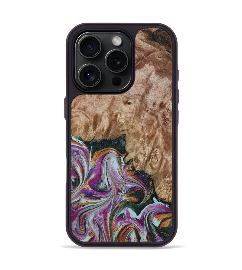 iPhone 16 Pro Wood Phone Case - Lois (Green, 798127)