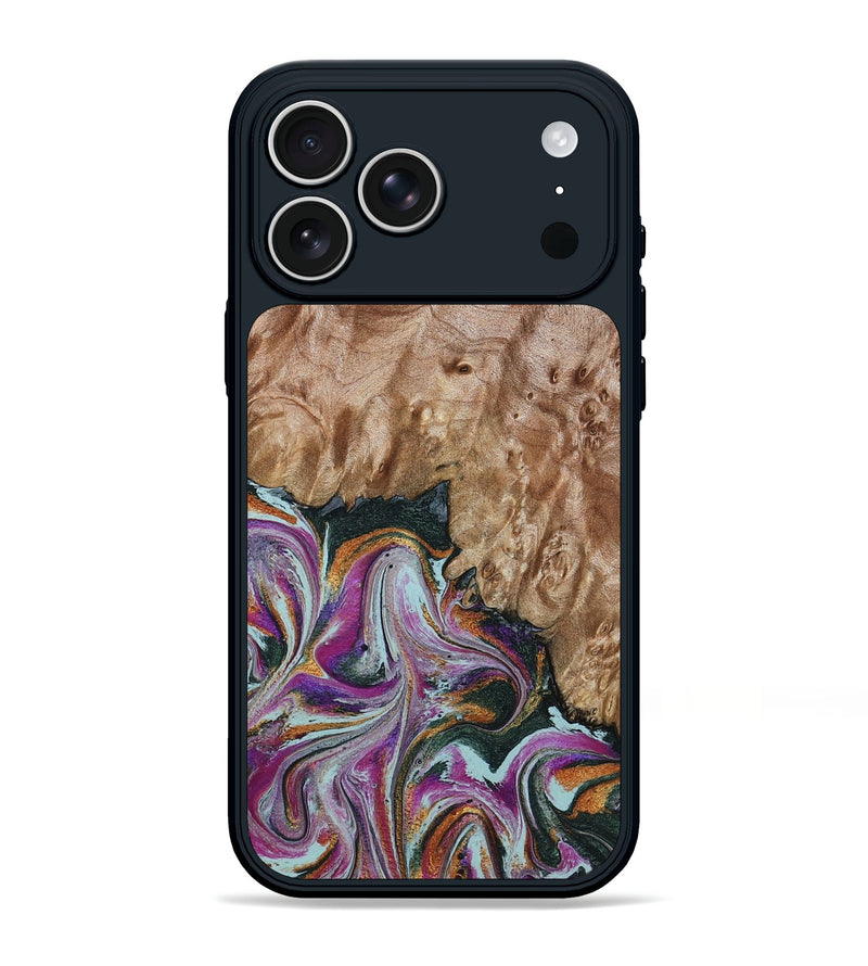 iPhone 17 Pro Max Wood Phone Case - Lois (Green, 798127)