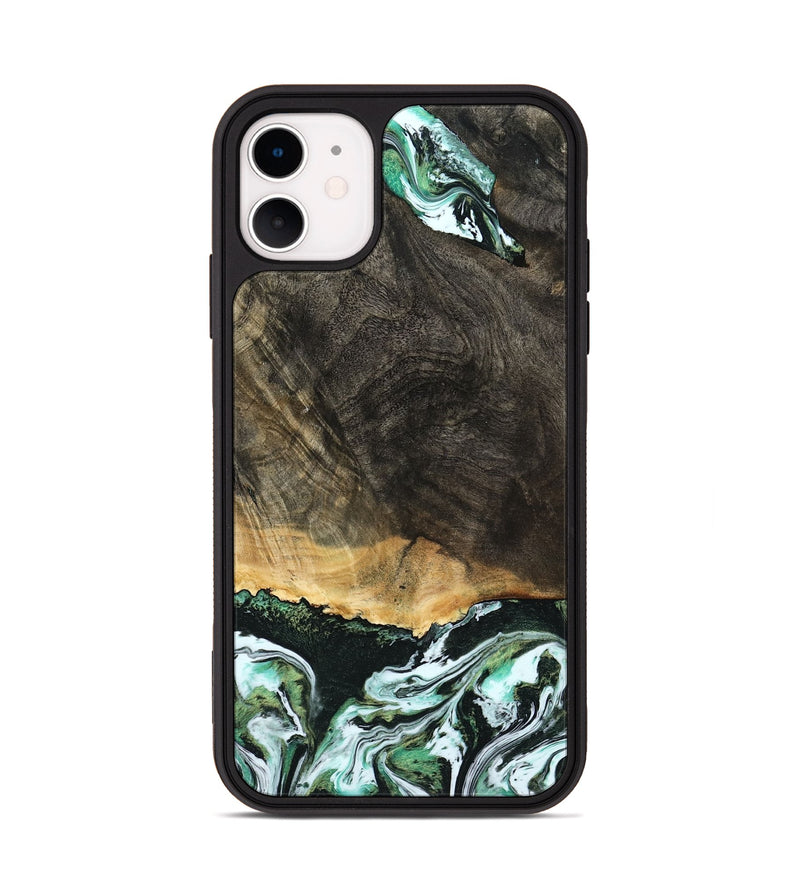 iPhone 11 Wood Phone Case - Arron (Green, 798130)