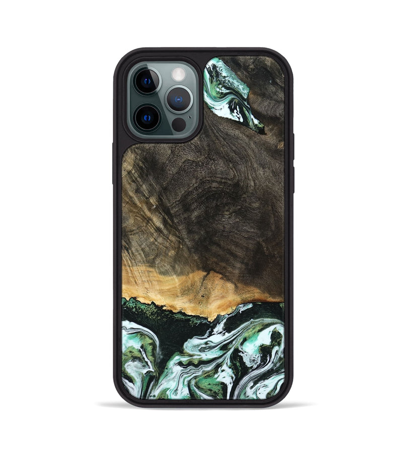 iPhone 12 Pro Wood Phone Case - Arron (Green, 798130)