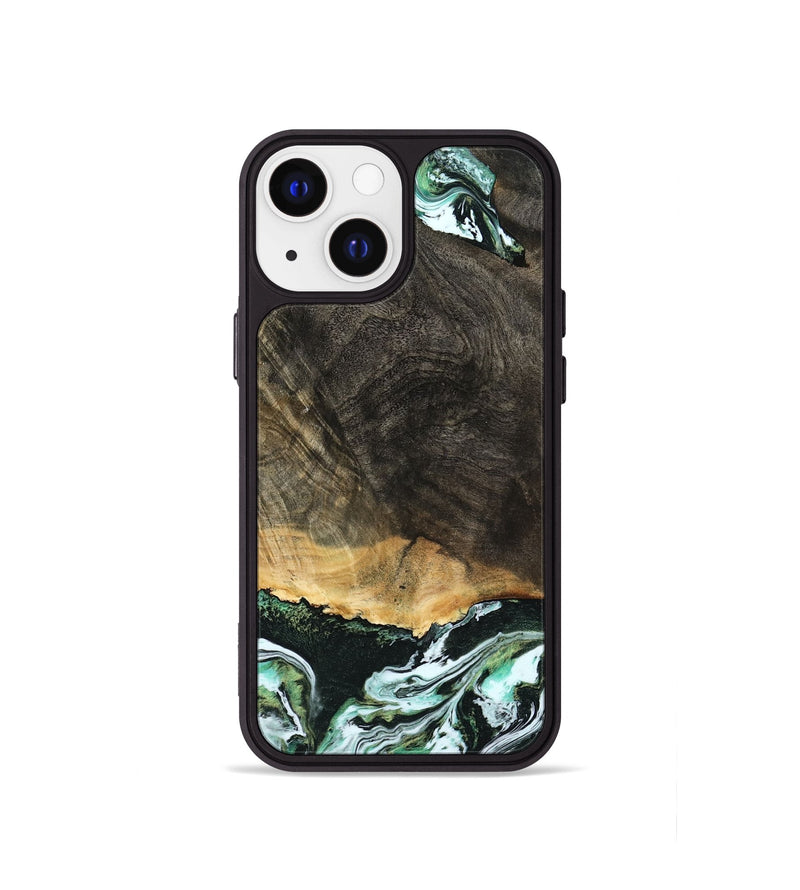 iPhone 13 mini Wood Phone Case - Arron (Green, 798130)