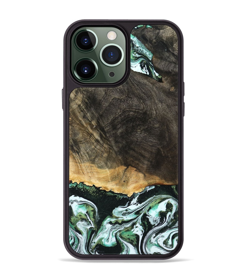iPhone 13 Pro Max Wood Phone Case - Arron (Green, 798130)