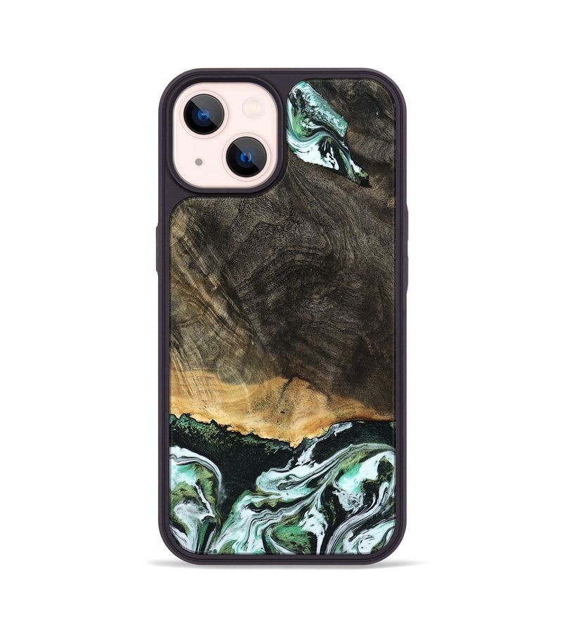 iPhone 14 Wood Phone Case - Arron (Green, 798130)