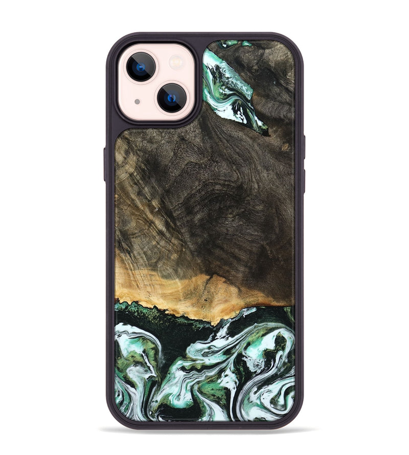 iPhone 14 Plus Wood Phone Case - Arron (Green, 798130)