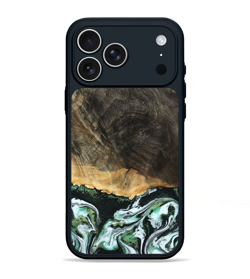 iPhone 17 Pro Max Wood Phone Case - Arron (Green, 798130)