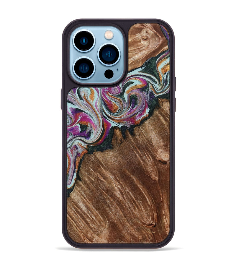 iPhone 14 Pro Max Wood Phone Case - Newell (Green, 798135)