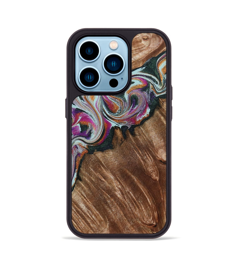 iPhone 14 Pro Wood Phone Case - Newell (Green, 798135)