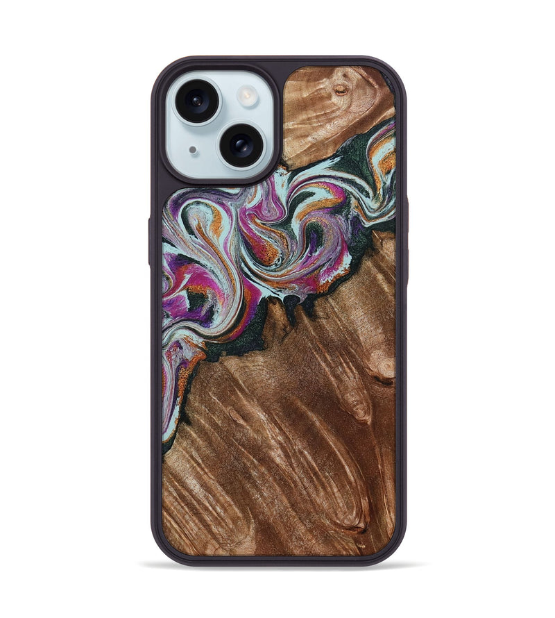 iPhone 15 Wood Phone Case - Newell (Green, 798135)
