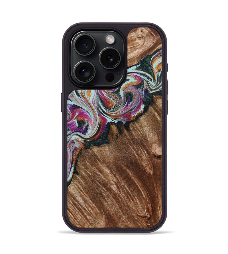 iPhone 15 Pro Wood Phone Case - Newell (Green, 798135)