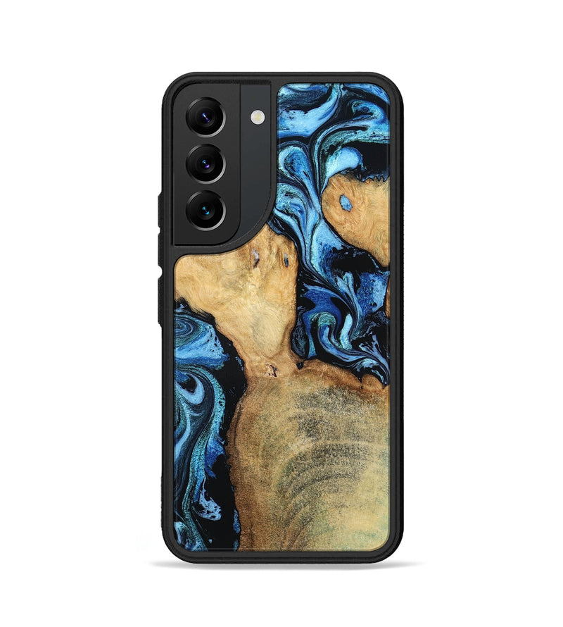 Galaxy S22 Wood Phone Case - Huxley (Blue, 798138)