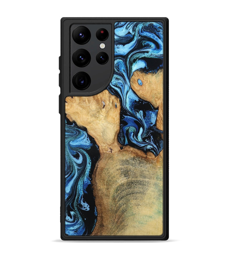 Galaxy S22 Ultra Wood Phone Case - Huxley (Blue, 798138)