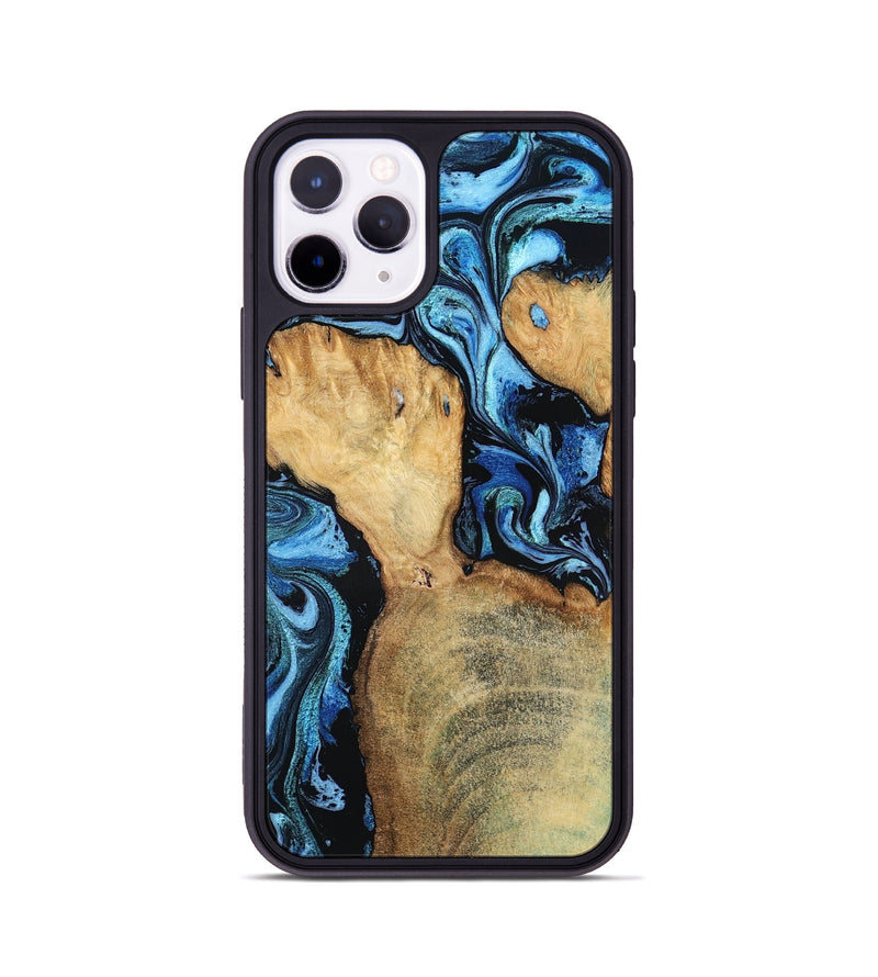 iPhone 11 Pro Wood Phone Case - Huxley (Blue, 798138)