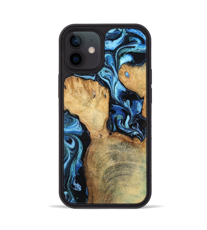 iPhone 12 Wood Phone Case - Huxley (Blue, 798138)