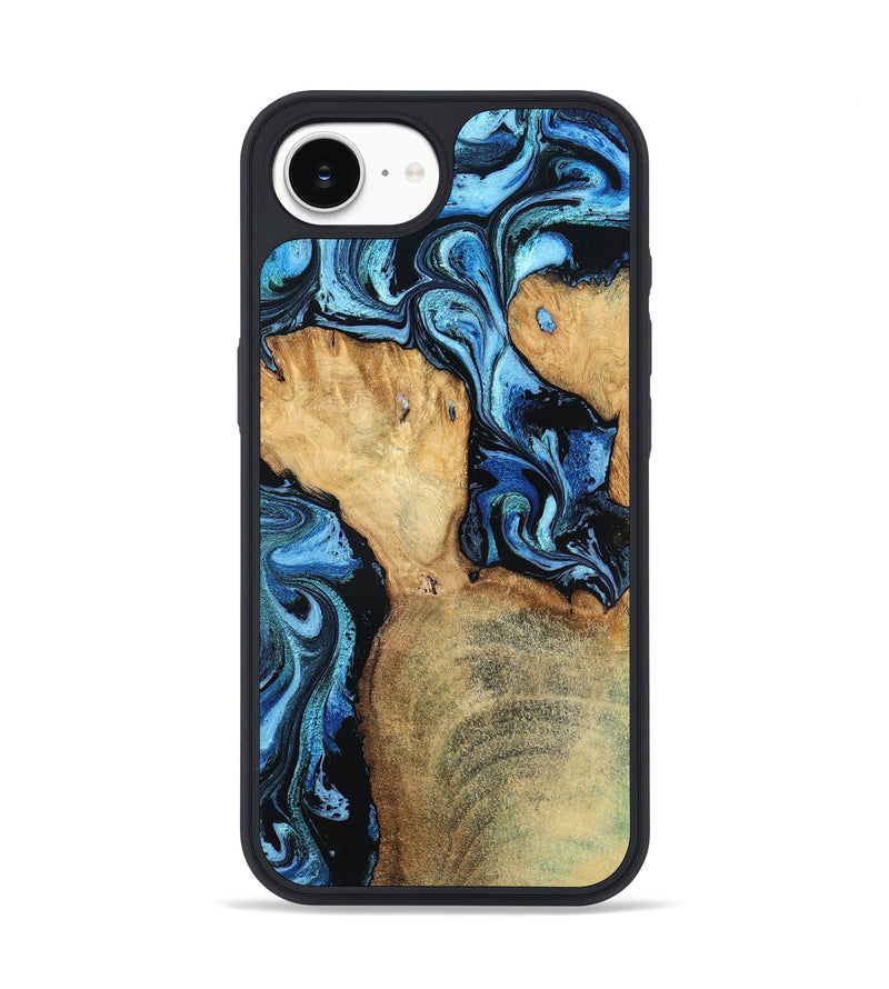 iPhone 16e Wood Phone Case - Huxley (Blue, 798138)