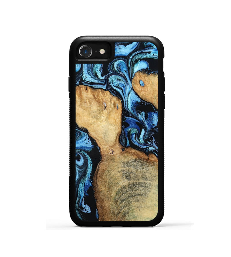 iPhone SE Wood Phone Case - Huxley (Blue, 798138)