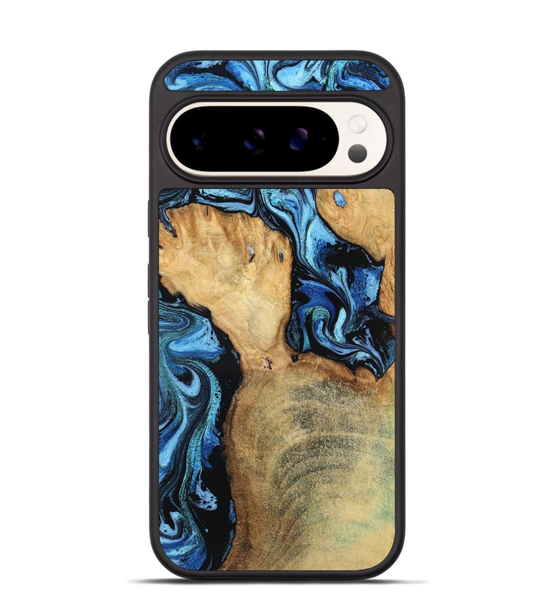 Pixel 9 Pro Wood Phone Case - Huxley (Blue, 798138)