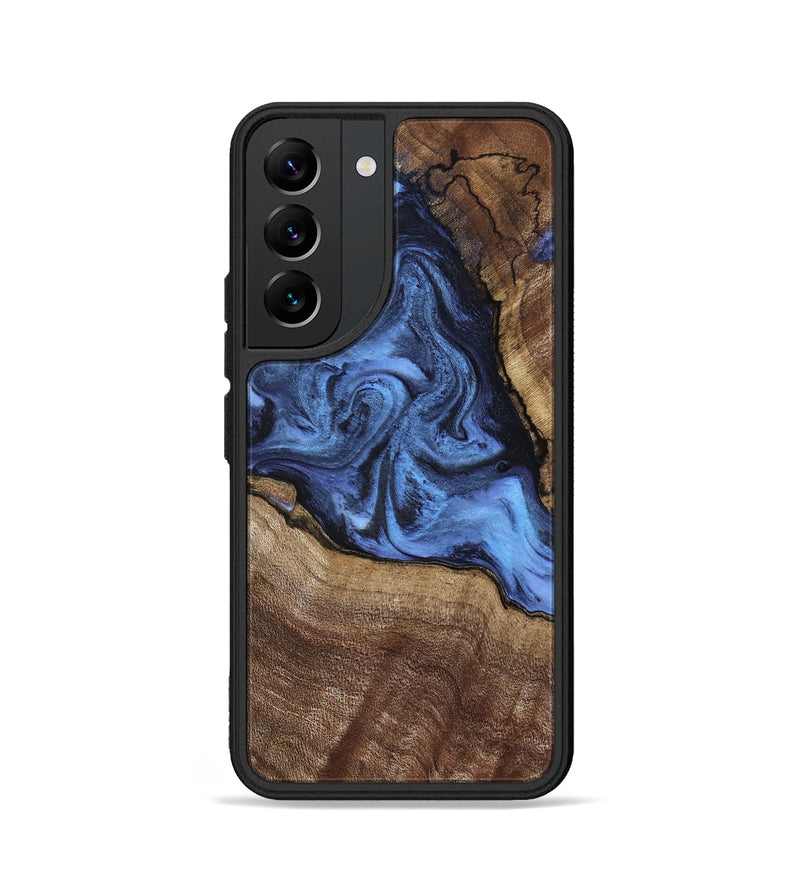 Galaxy S22 Wood Phone Case - Milana (Blue, 798139)