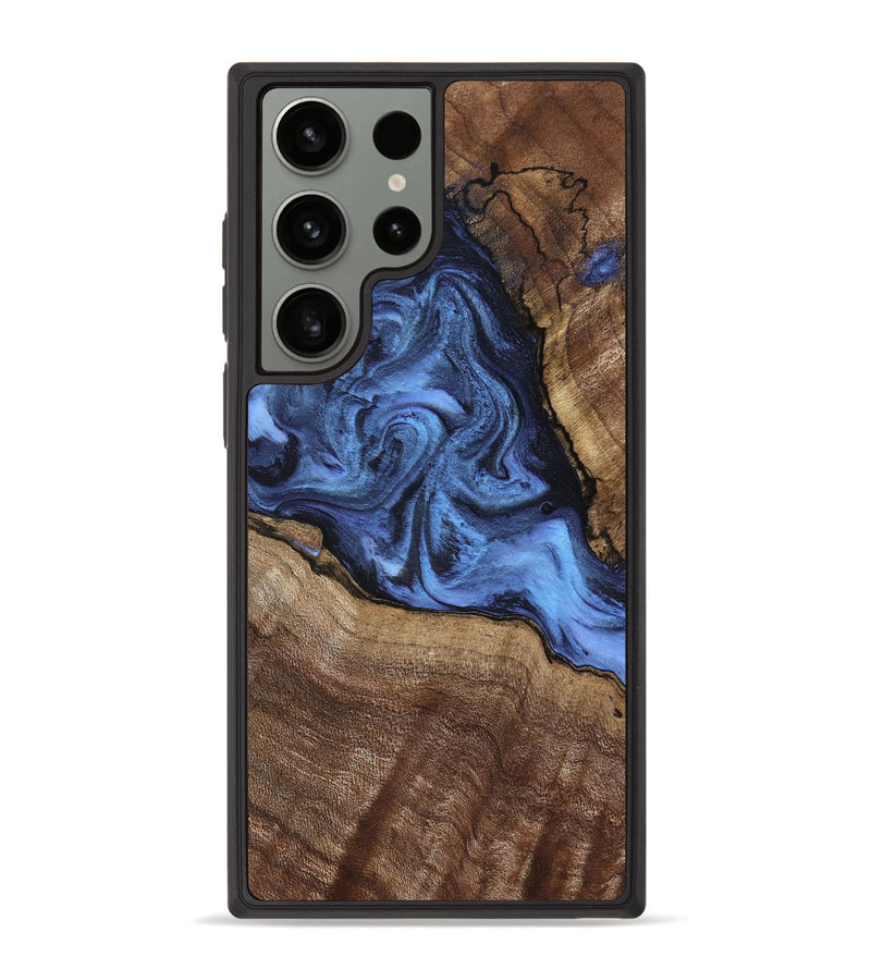 Galaxy S23 Ultra Wood Phone Case - Milana (Blue, 798139)