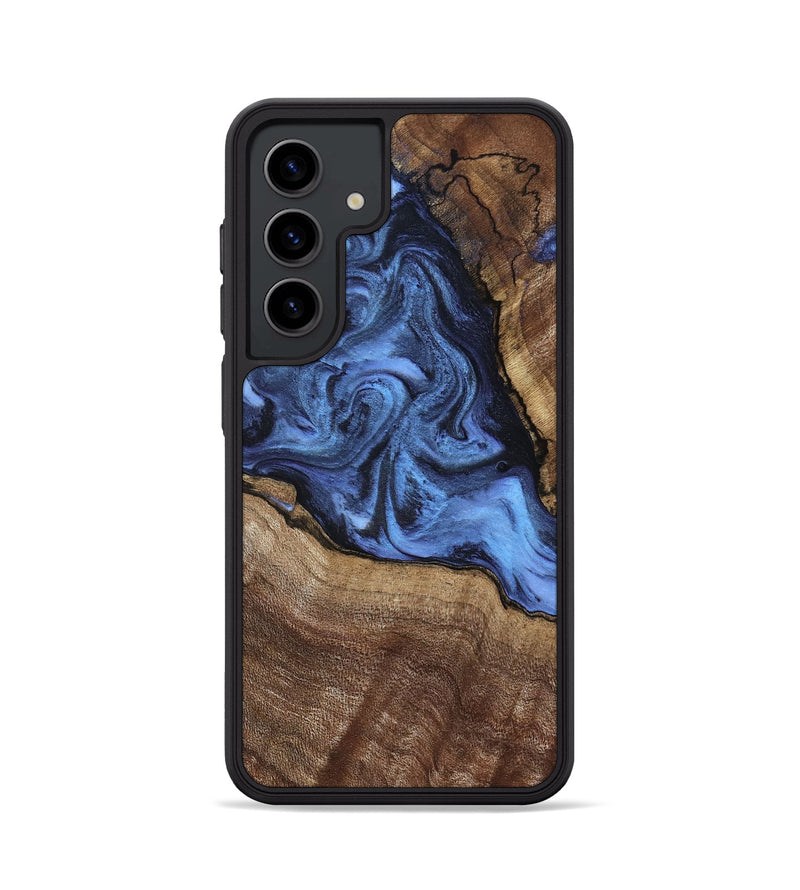 Galaxy S24 Wood Phone Case - Milana (Blue, 798139)