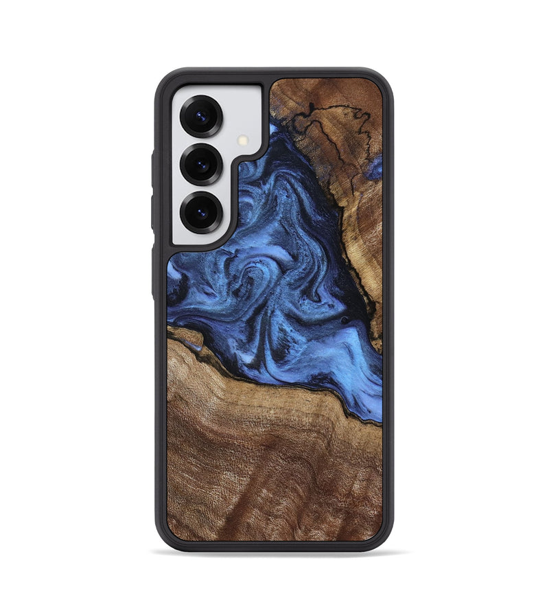 Galaxy S25 Wood Phone Case - Milana (Blue, 798139)